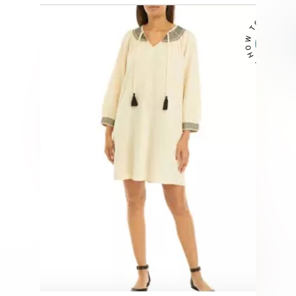 WONDERLY Women's Gauze Flutter Sleeve Midi Dress XS - Picture 1 of 4
